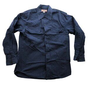 Vintage Guess Jeans Mens Shirt Medium Long Sleeve Button Up Casual Classic Blue